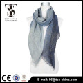 hot 2015 white blue viscose shinning metallic women winter scarf